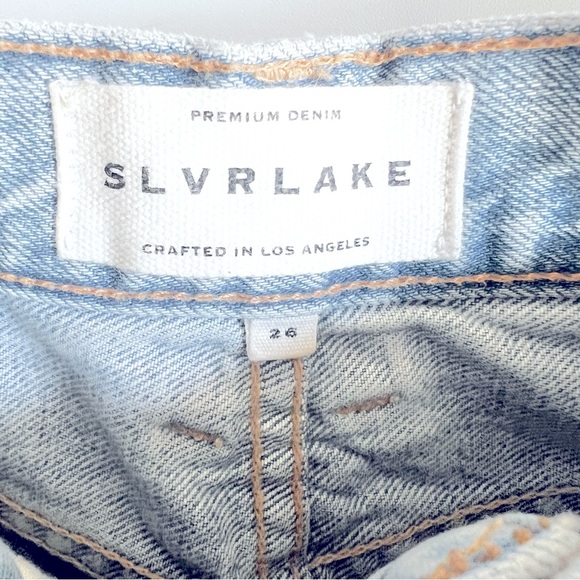 SLVRLAKE Dakota Long Time Coming distressed jeans Size 26 - Picture 10 of 16